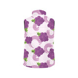 Cute Grape pattern Women's Padded Vest