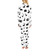 Goat ram pattern Women's Long Pajama Set