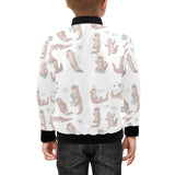 Cute sea otters pattern Kids' Boys' Girls' Bomber Jacket