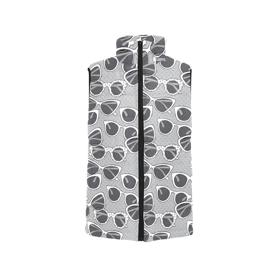 Sun Glasses Pattern Print Design 04 Men's Padded Vest