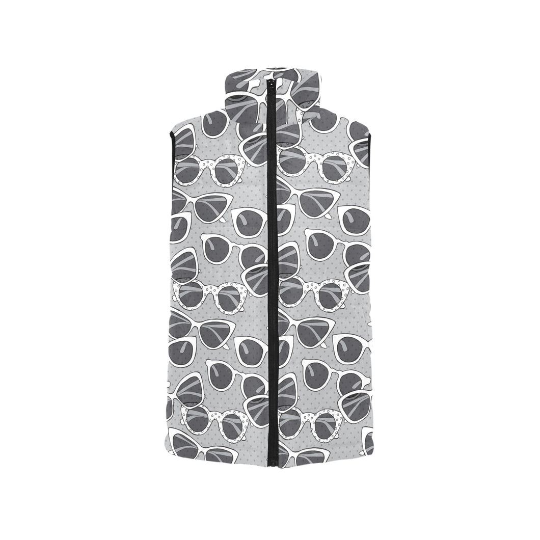 Sun Glasses Pattern Print Design 04 Men's Padded Vest