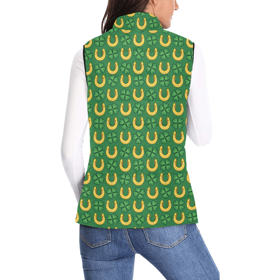 Horseshoes Pattern Print Design 05 Women's Padded Vest