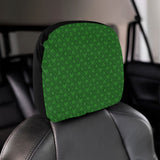 Casino Cards Suits Pattern Print Design 04 Car Headrest Cover