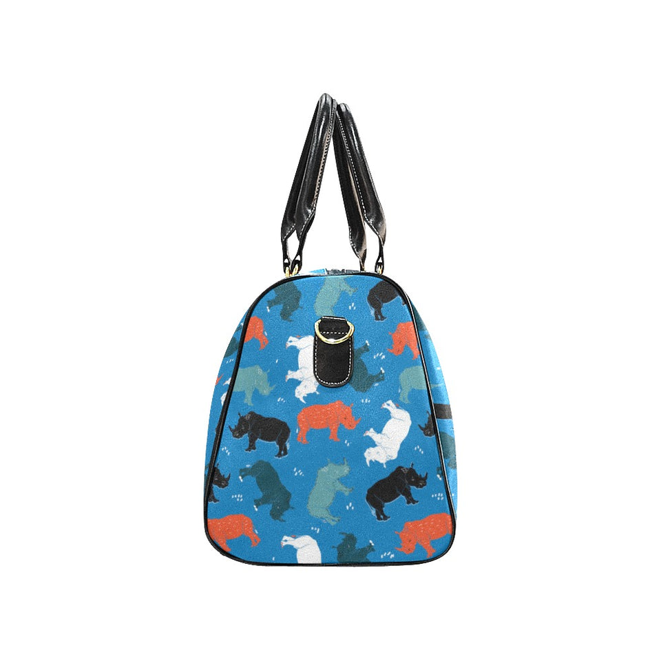 Colorful rhino pattern Travel Bag