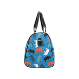Colorful rhino pattern Travel Bag