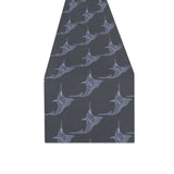 Swordfish Pattern Print Design 03 Table Runner