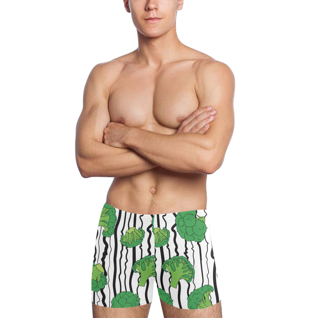 Cool Broccoli pattern Men's Swimming Trunks