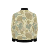 Ginkgo leaves design pattern Kids' Boys' Girls' Bomber Jacket