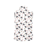 Ostrich Pattern Print Design 02 Men's Padded Vest