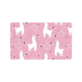 Llama Alpaca pink background Doormat