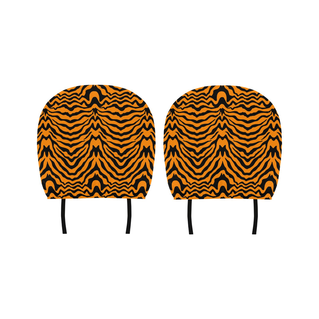 Bengal tigers skin print pattern Car Headrest Cover