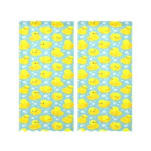 Duck Pattern Print Design 03 Gauze Curtain