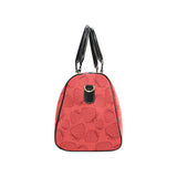 strawberry pattern red background Travel Bag
