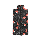 fox sleeping fox pattern Women's Padded Vest