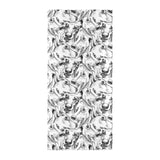 Greyhound Pattern Print Design 01 Beach Towel
