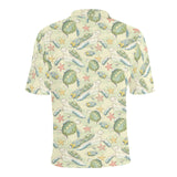 Hand drawn sea turtle fish pattern Men's All Over Print Polo Shirt