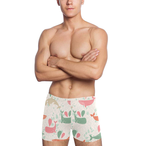 Cute whale pattern Men's Swimming Trunks