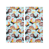 Rooster chicken cock snowfalke Gauze Curtain