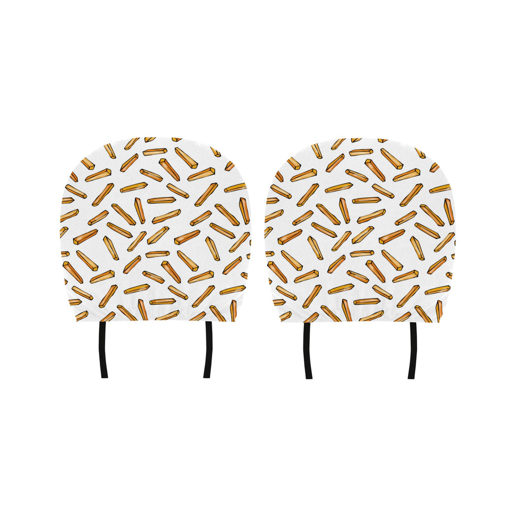 French fries potato pattern Car Headrest Cover