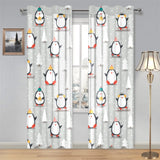 Cute Penguin christmas pattern Gauze Curtain
