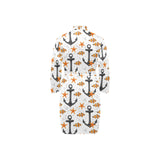Clown Fish Pattern Print Design 02 Men's Long Sleeve Belted Night Robe