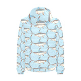 Swordfish Pattern Print Design 01 Men's Padded Hooded Jacket