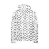 arabic gray pattern Kids' Boys' Girls' Padded Hooded Jacket