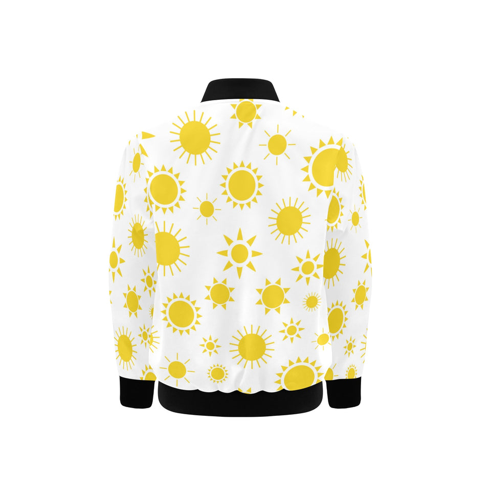 Sun pattern Kids' Boys' Girls' Bomber Jacket