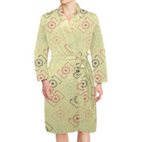Camera Pattern Print Design 01 Men's Long Sleeve Belted Night Robe