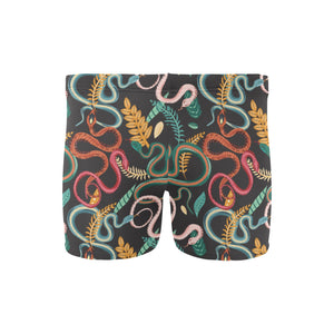 Colorful snake plant pattern Men's Swimming Trunks