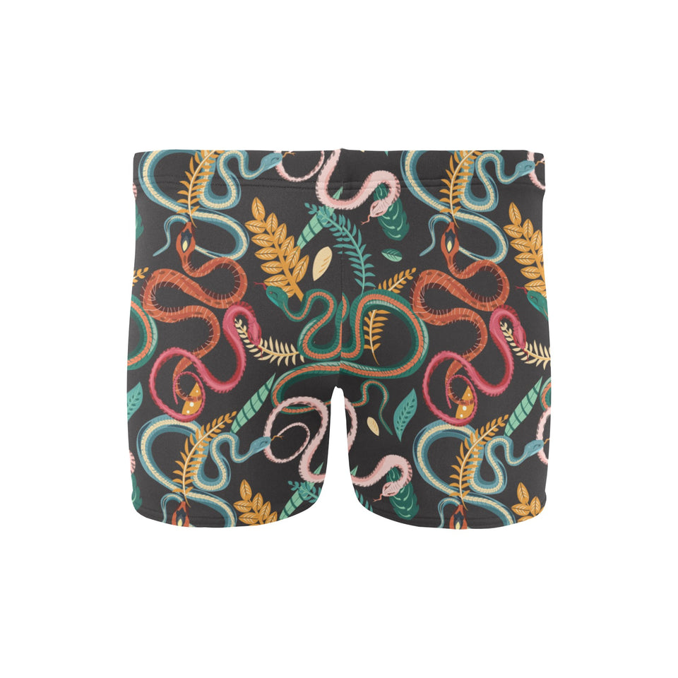 Colorful snake plant pattern Men's Swimming Trunks