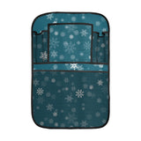Snowflake pattern dark background Car Seat Back Organizer