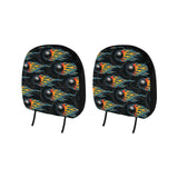 Bowling balls flame pattern Car Headrest Cover