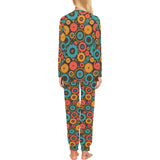 Gear Pattern Print Design 01 Women's All Over Print Pajama Set