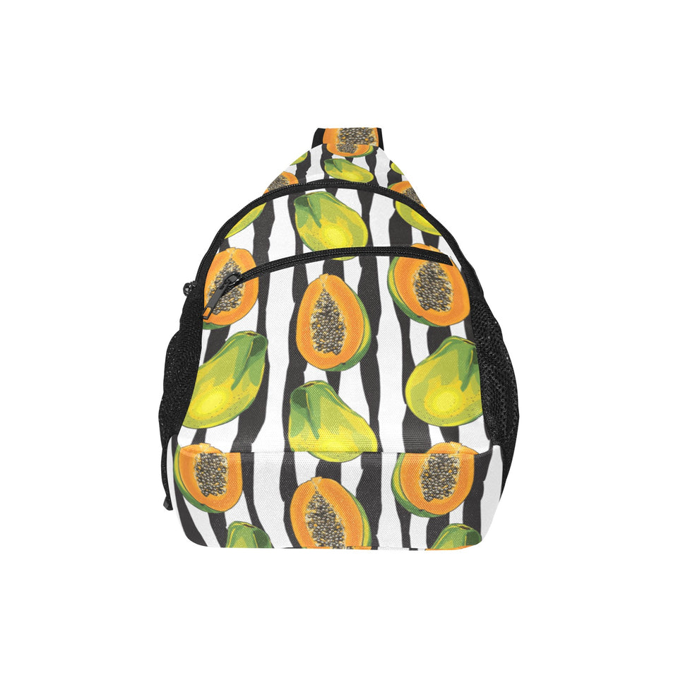 papaya design pattern All Over Print Chest Bag