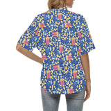 Popcorn Pattern Print Design 01 Women's All Over Print Hawaiian Shirt