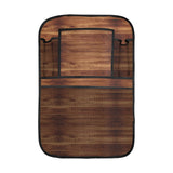 Wood Printed Pattern Print Design 04 Car Seat Back Organizer