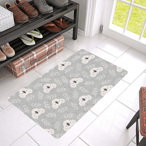 Cute koala leaves pattern Doormat