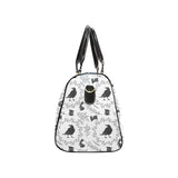 Crows floral wreath rabbit pattern Travel Bag