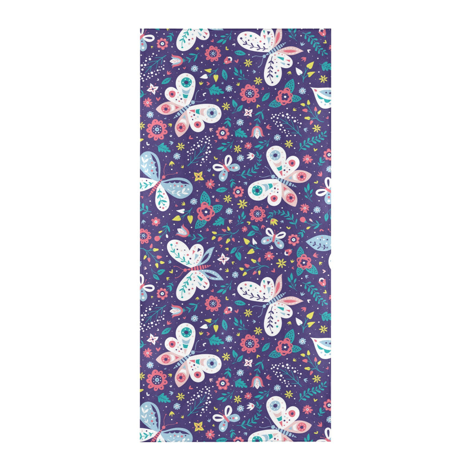 Colorful butterfly flower pattern.eps Beach Towel