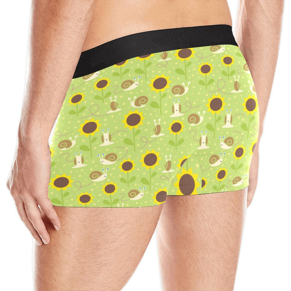 Snail Pattern Print Design 01 Men's All Over Print Boxer Briefs Men's Underwear