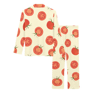 Tomato dot background Women's Long Pajama Set