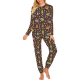 Snail Pattern Print Design 02 Women's All Over Print Pajama Set