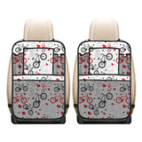 Bicycle Pattern Print Design 04 Car Seat Back Organizer