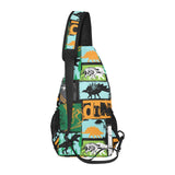 dinosaurs print pattern All Over Print Chest Bag