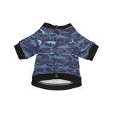 Shark pattern All Over Print Pet Dog Round Neck Fuzzy Shirt