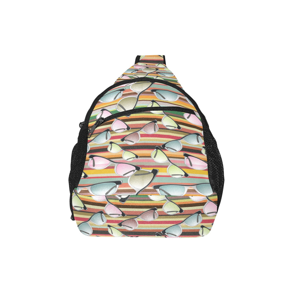 Sun Glasses Pattern Print Design 02 All Over Print Chest Bag