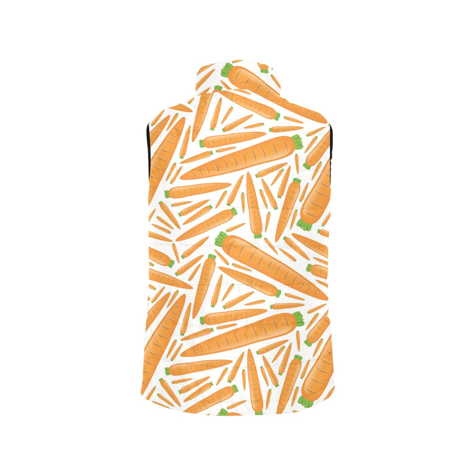 Carrot Pattern Print Design 02 Men's Padded Vest