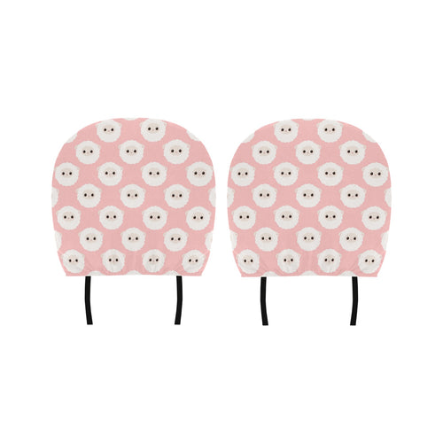 Cute sheep pattern Car Headrest Cover