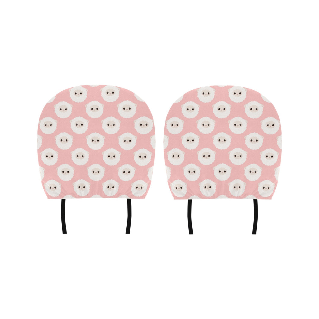 Cute sheep pattern Car Headrest Cover